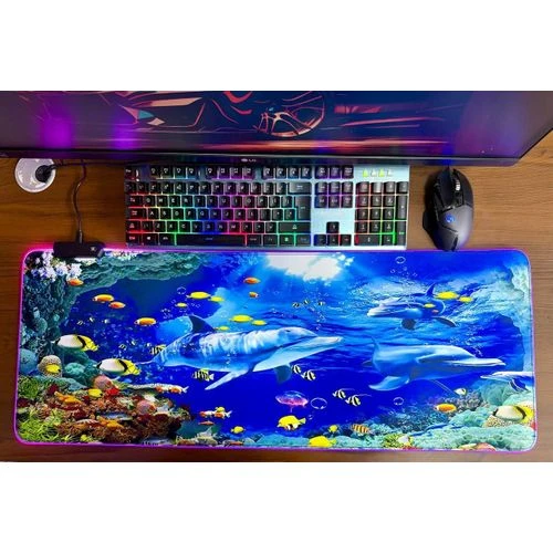 Gaming Mouse Pad RGB Luminous LED Size 800 X 300 X 4mm