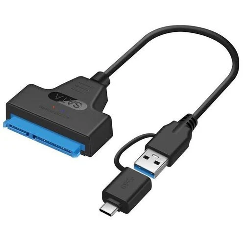 2-in-1 USB 3.0 & Type-C To SATA III Adapter For 2.5 Inch SSD and Hard Disk