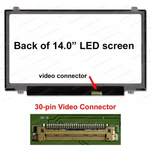 Laptop Screen 14 inch LCD 30 pin Matte Screen replacement