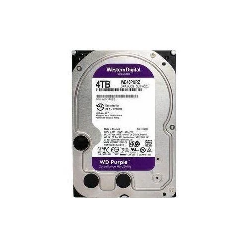 WD Western Digital Purple 4TB Surveillance Hard Disk Drive - 5400 RPM Class SATA 6 Gb/s 64MB Cache 3.5 Inch